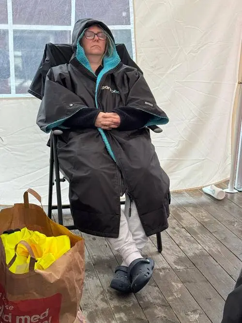 HackaDittLivLoppet 2025 Backyard Ultra - Återhämtning i Therabody stövlar